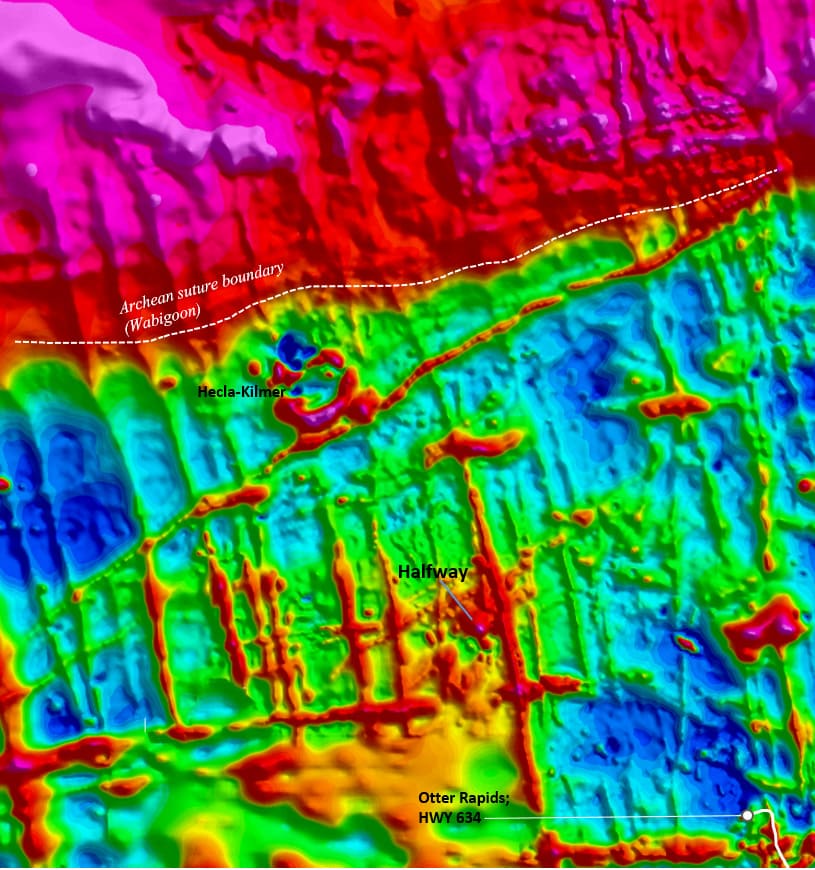 Magnetic maps for the Halfway property, KSZ strategy