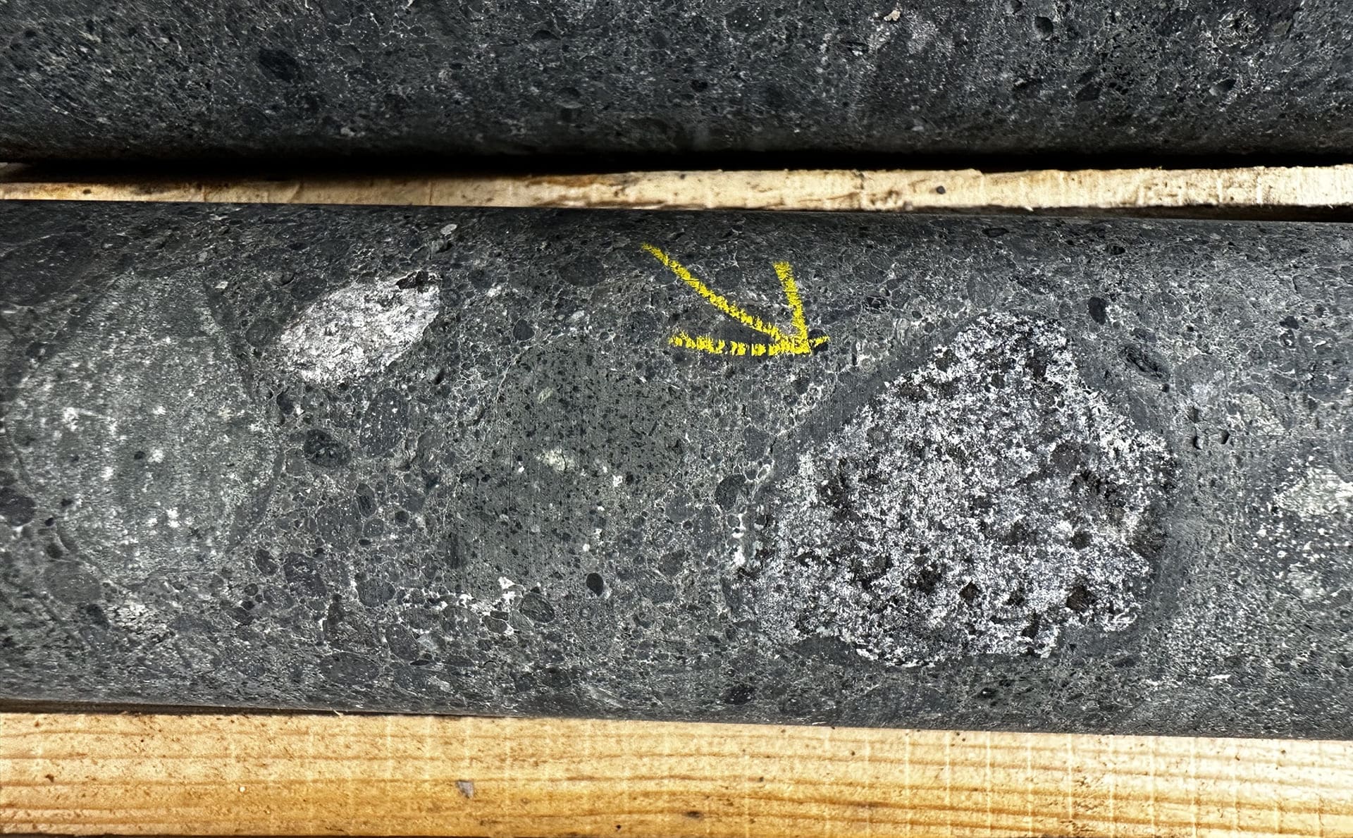 Drill core photo, NW23-003, July 2023