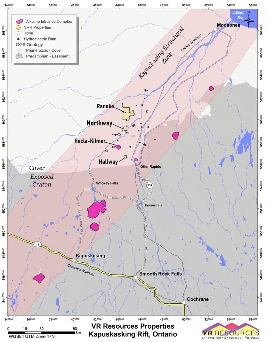 VRR Properties Kapuskasing Rift, Ontario